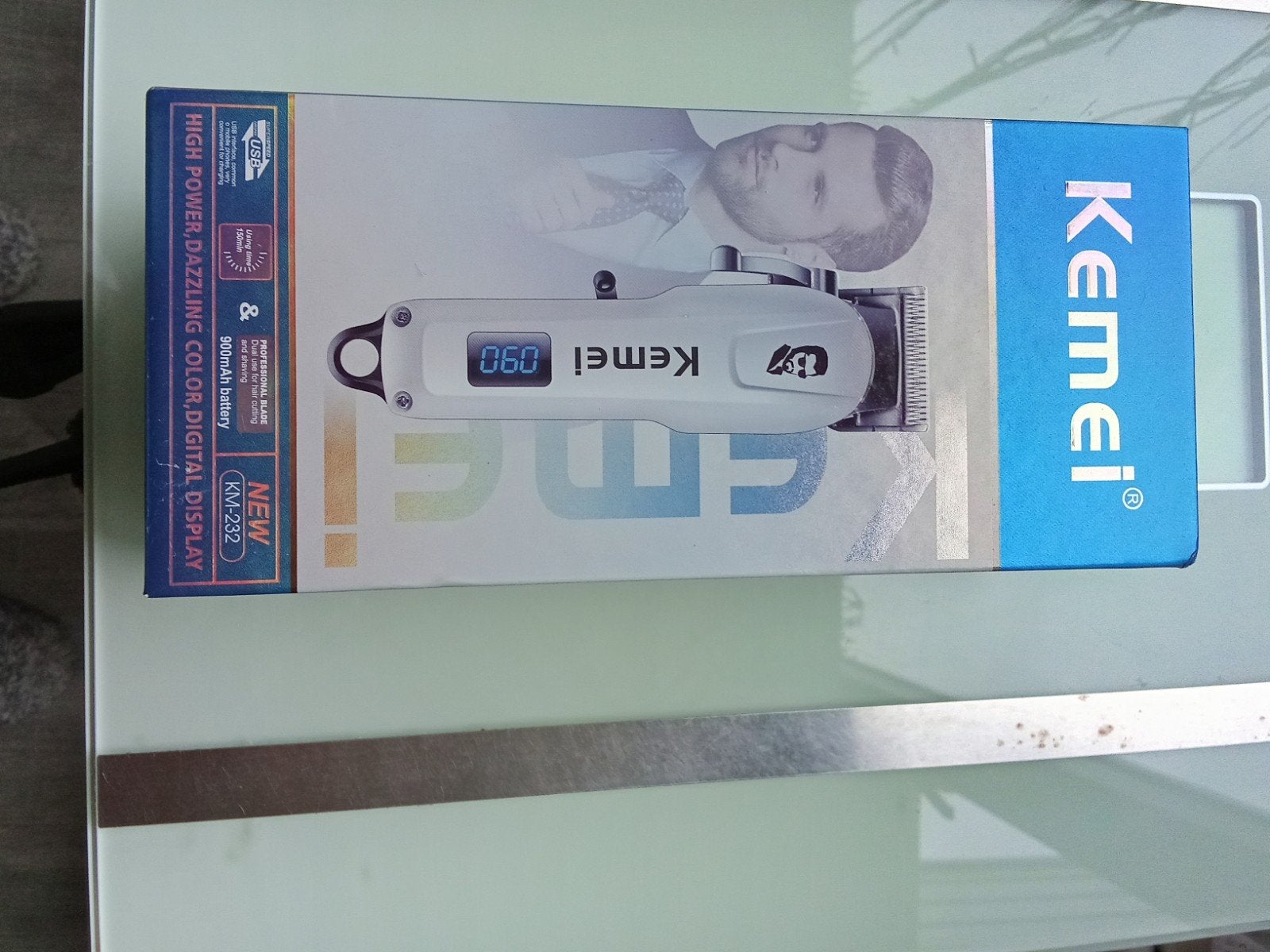 Kemei Tondeuse KM-232 - Nieuw in doos, Ophalen of Verzenden, Nieuw, Scheren en Epileren