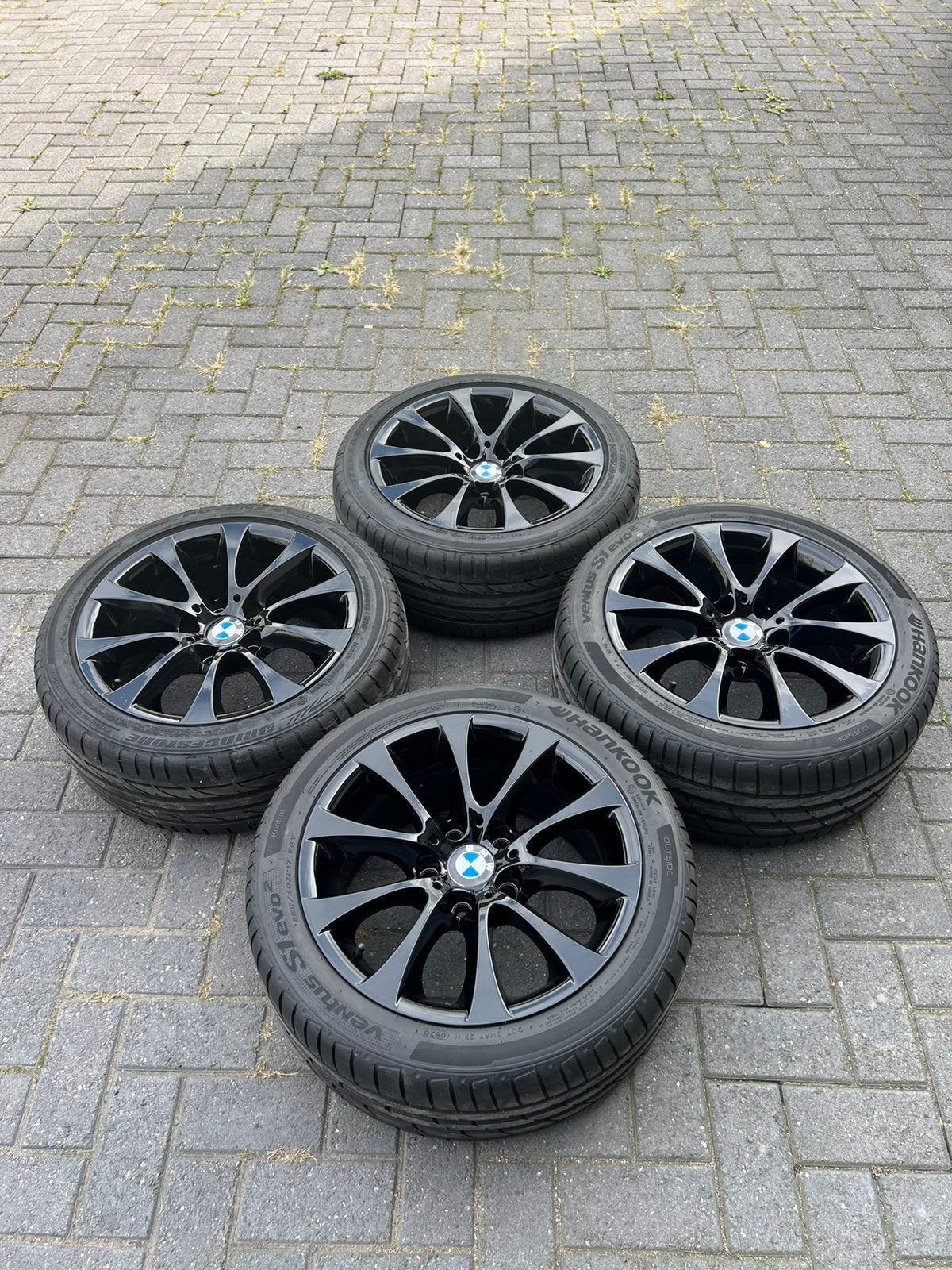 Bmw velgen 5x120 4 zo goed als nieuwe banden, Auto-onderdelen, Ophalen, Banden en Velgen, Nieuw, 17 inch