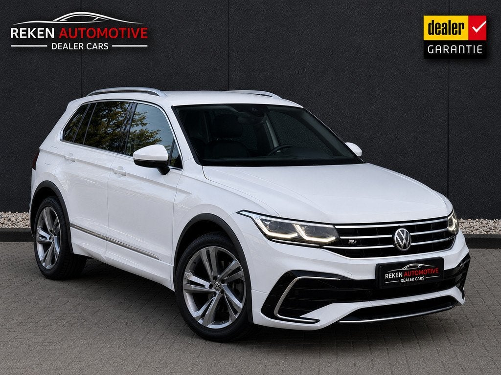 Volkswagen Tiguan 1.4 TSI eHybrid R-Line Virtual Carplay Acc, Auto's, Volkswagen, 1716 kg, 4 cilinders, Met garantie (alle), Wit