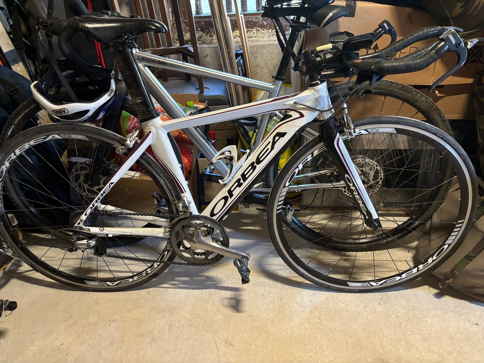 Orbea TT/thriathlon fiets - Shimano 105, Fietsen en Brommers, 28 inch, Gebruikt, Velgrem, Meer dan 20 versnellingen