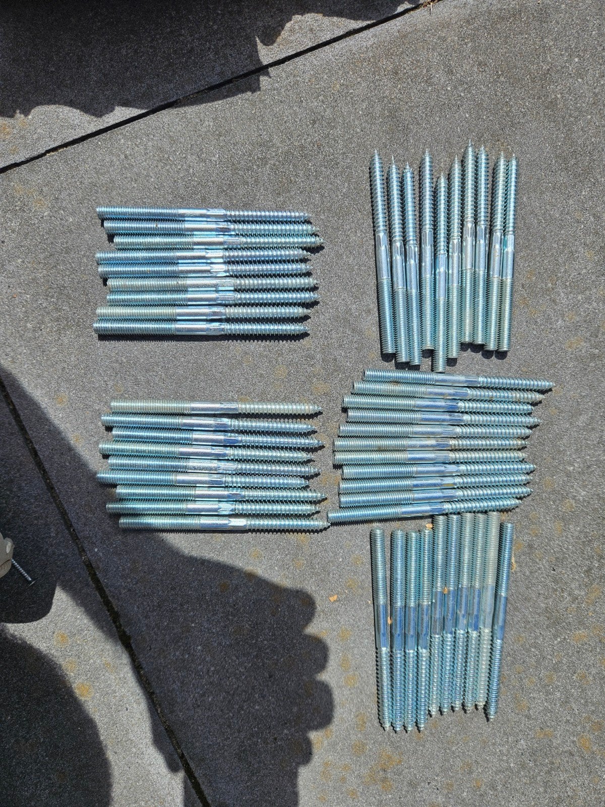 MUPRO Stokschroeven verzinkt 140 mm, Ophalen of Verzenden, Nieuw, 100 tot 250 mm, Schroeven
