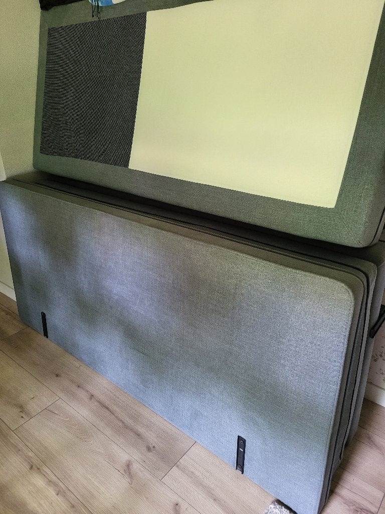 Boxspring norvic, Ophalen, Tweepersoons, Zo goed als nieuw, 180 cm