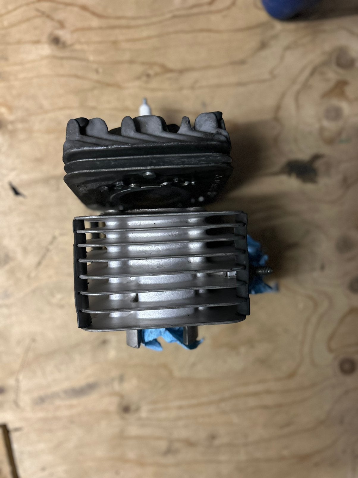 Cilinder set piaggio 125 ac imitatie cilinder, Fietsen en Brommers, Ophalen of Verzenden, Zo goed als nieuw, Cilinder, Piaggio