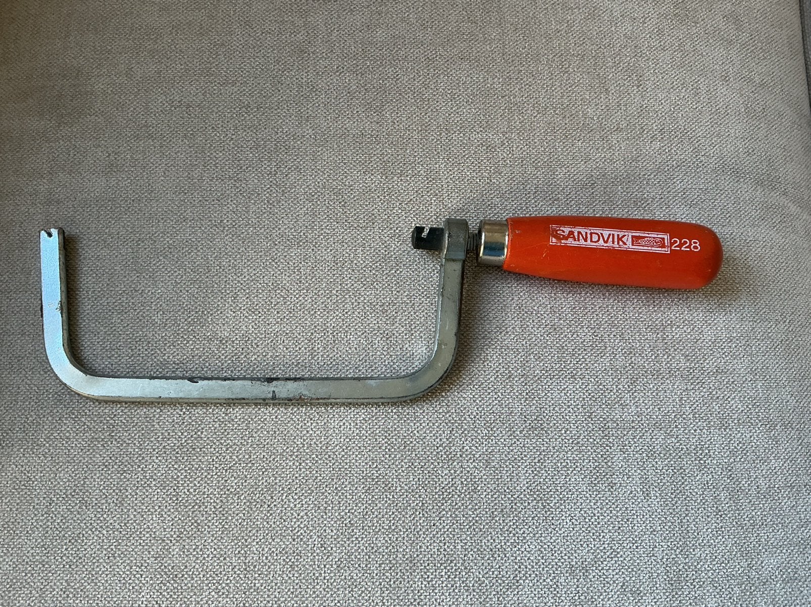Figuurzaag Sandvik 228 in zeer goede zaak, Ophalen of Verzenden, Gebruikt, Zaag