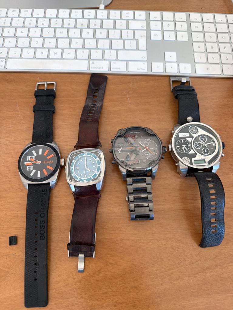 Diverse horloges: polshorloges en zakhorloges, Sieraden, Tassen en Uiterlijk, Horloges | Dames, Overige merken, Staal, Polshorloge