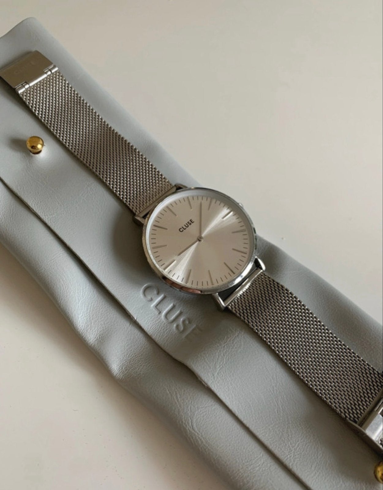 Cluse horloge zilver - Gebruikt maar in goede staat, Overige merken, Staal, Gebruikt, Polshorloge