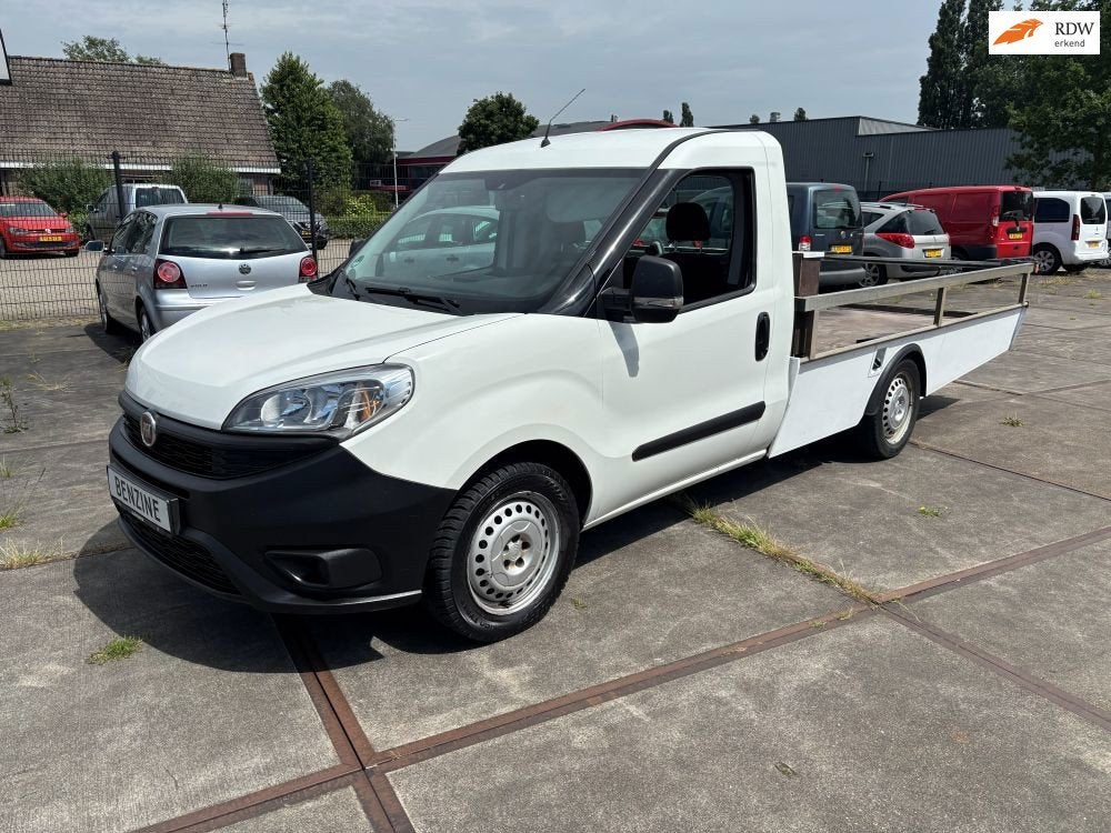 Fiat Doblò 1.4 Fire L2 Maxi, Auto's, Voorwielaandrijving, Stof, Gebruikt, Wit