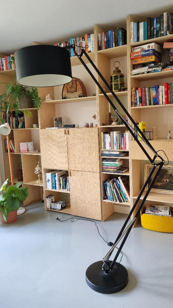 Vloerlamp, Zwart, It's About RoMi, Ophalen, Zo goed als nieuw, Zwart, Vloer, Urban, Metaal
