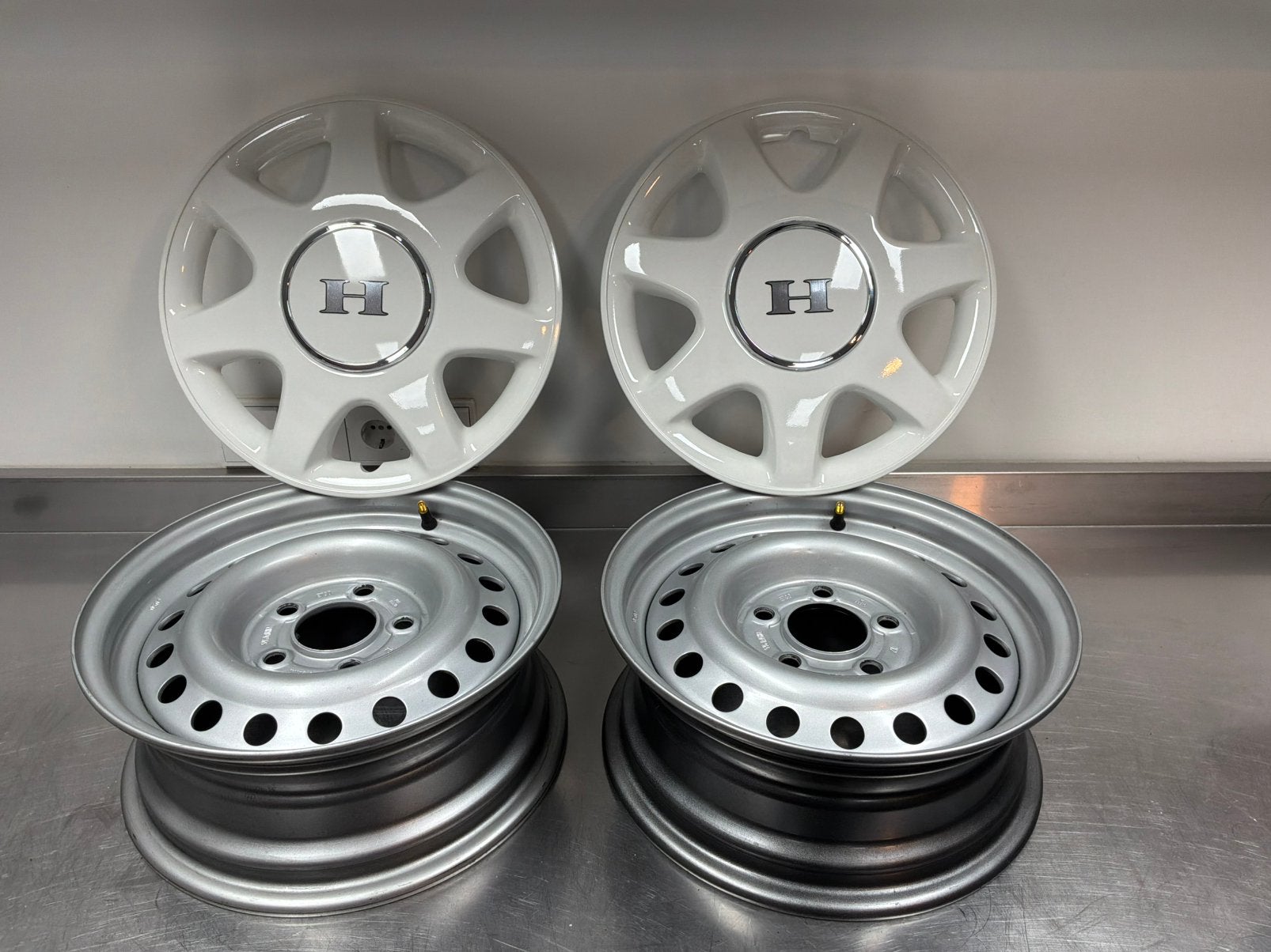 2 Nieuwe stalen velgen 14 inch, Caravans en Kamperen, Ophalen, Nieuw