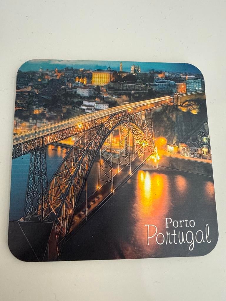 Onderzetter Porto Portugal - Dom Luís I-brug, Ophalen of Verzenden, 1980 tot heden, Ongelopen, Overig Europa