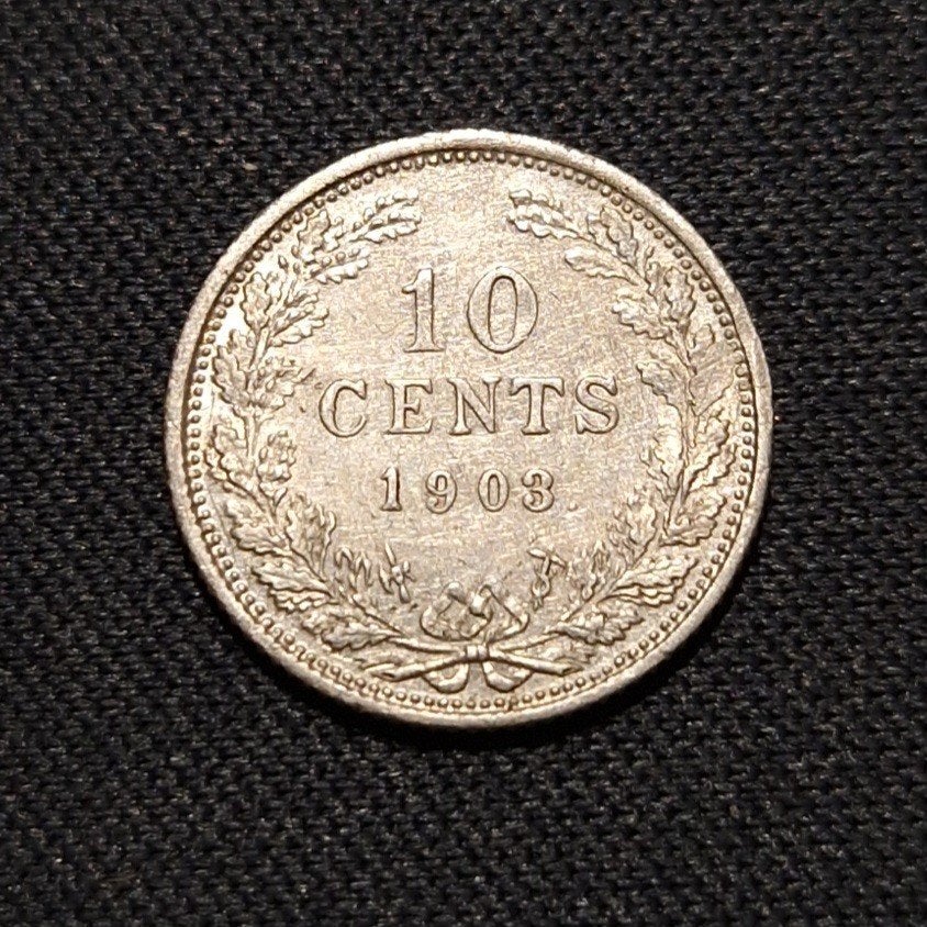10 cent 1903, Verzenden, Zilver, 10 cent, Koningin Wilhelmina