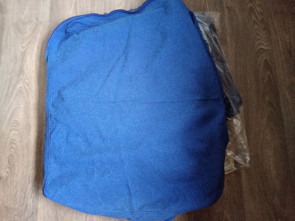 Zgan blauwe hoes Ikea Karlanda 3 zits bank, Huis en Inrichting, Banken | Bankstellen, Ophalen, 250 tot 300 cm, Driepersoons, 75 tot 100 cm