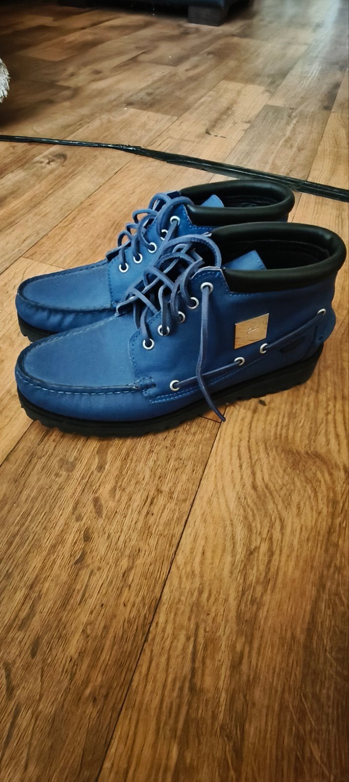 Patta x Sebago Herenschoenen Blauw Maat 44.5, Ophalen, Blauw, Boots, Nieuw