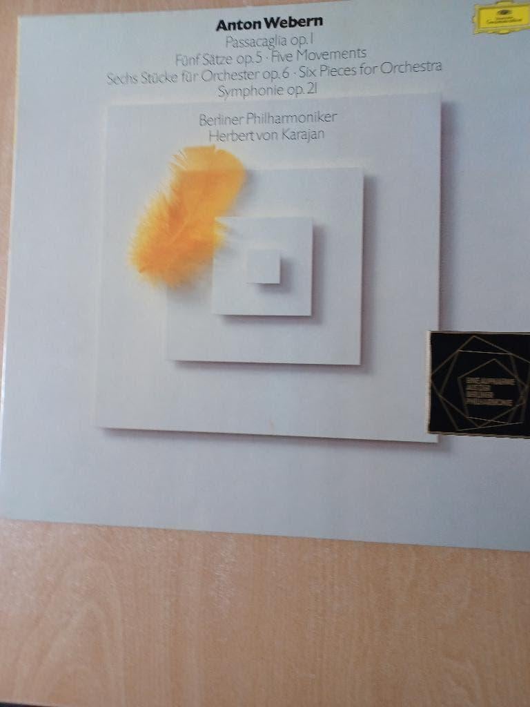 Anton Webern  (diverse werken)  Herbert von Karajan     LP, Ophalen, Gebruikt, Modernisme tot heden, 12 inch