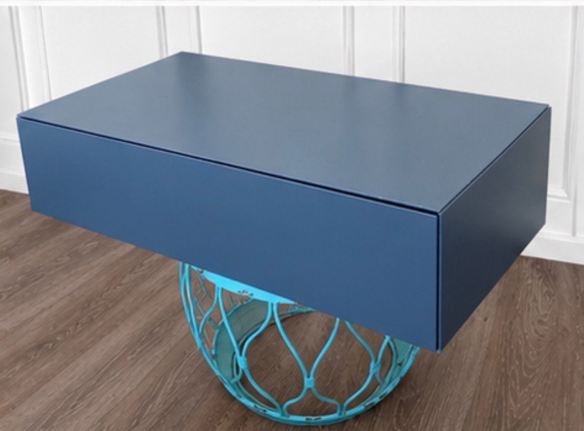 Pastoe Vision wandkast/lade-element - blauw - 72 cm, Ophalen of Verzenden, Gebruikt