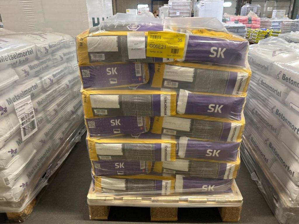Magazijnopruiming!!! Pallets Tegellijm Schönox Q6 en SK, Ophalen, Overige materialen, Nieuw, Minder dan 20 cm