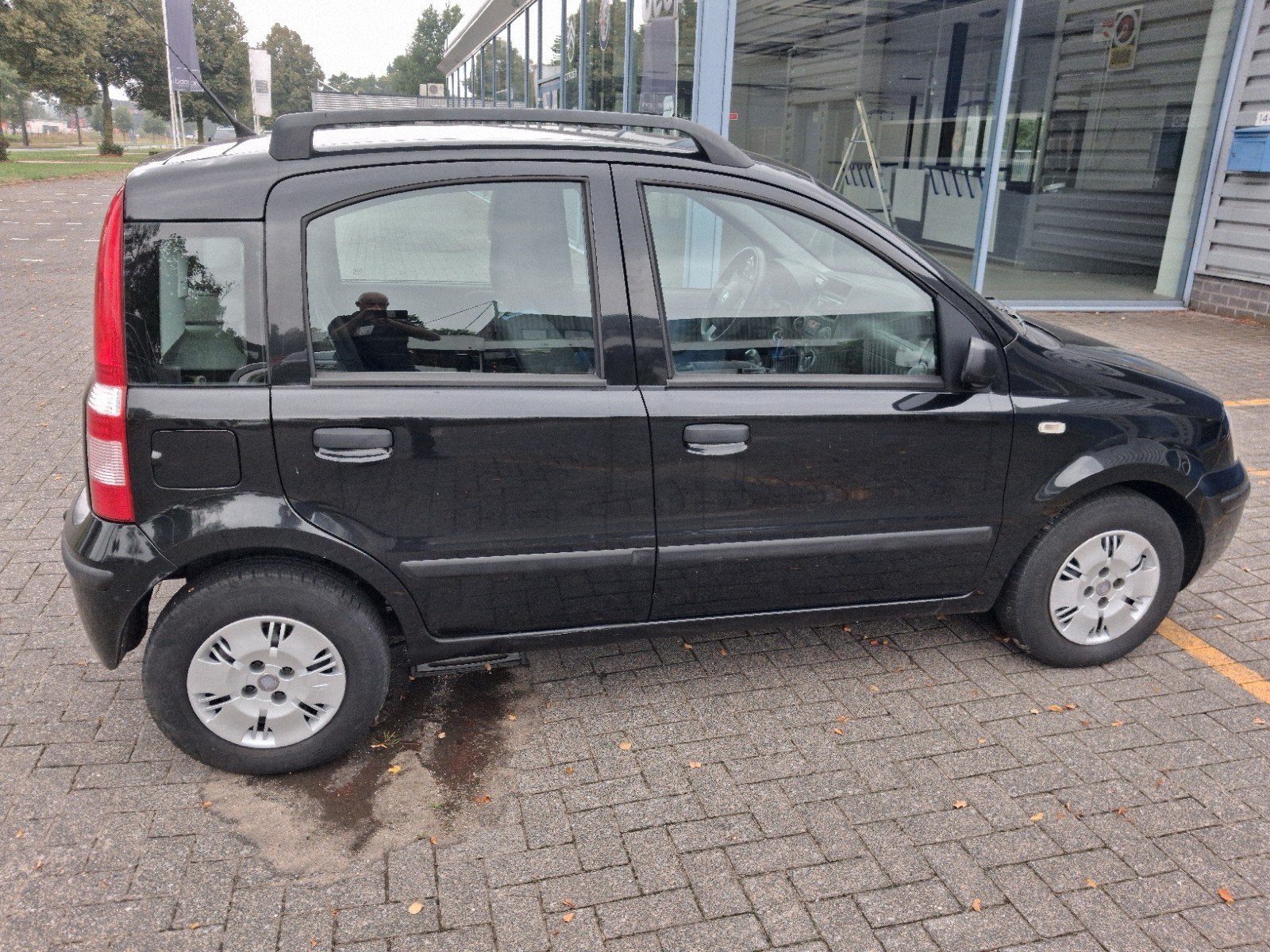 Fiat Panda 1.2 44KW 60PK 2007 Zwart, Voorwielaandrijving, Stof, Zwart, Origineel Nederlands
