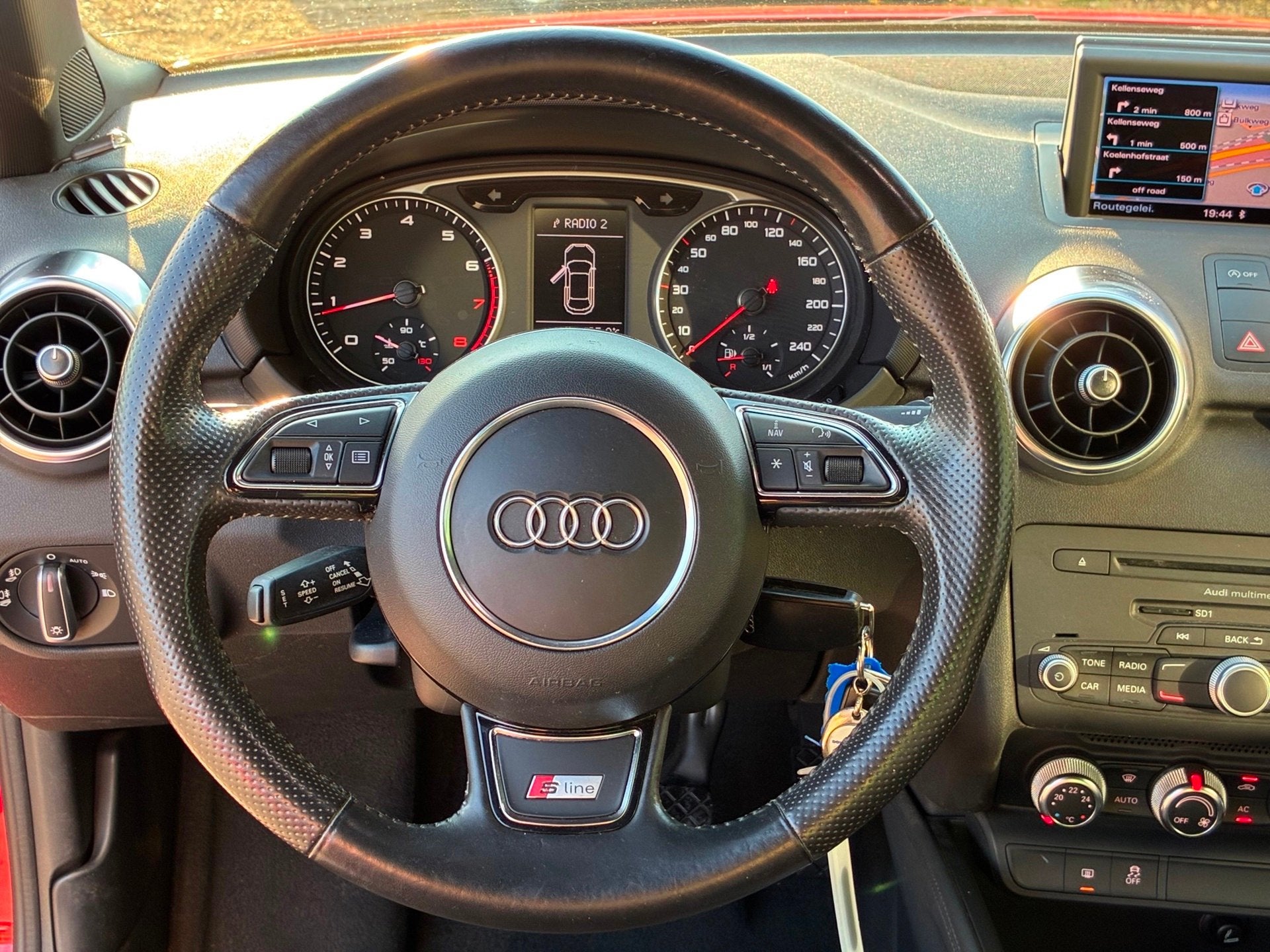 Audi A1 1.4 TFSI Pro Line S|Navigatie|CruiseControl|Climatro, Voorwielaandrijving, Euro 5, 4 stoelen, Leder en Stof