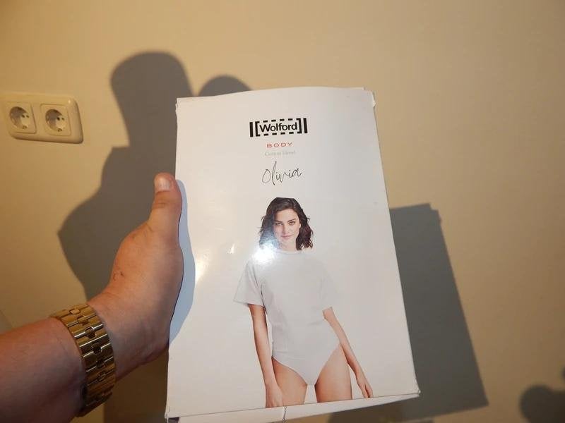 Wolford witte body olivia cotton blend nieuw in doos S