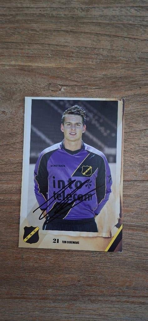 Spelerskaart met handtekening; Tim Coremans # NAC Breda, Ophalen of Verzenden, Nieuw, NAC Breda, Spelerskaart
