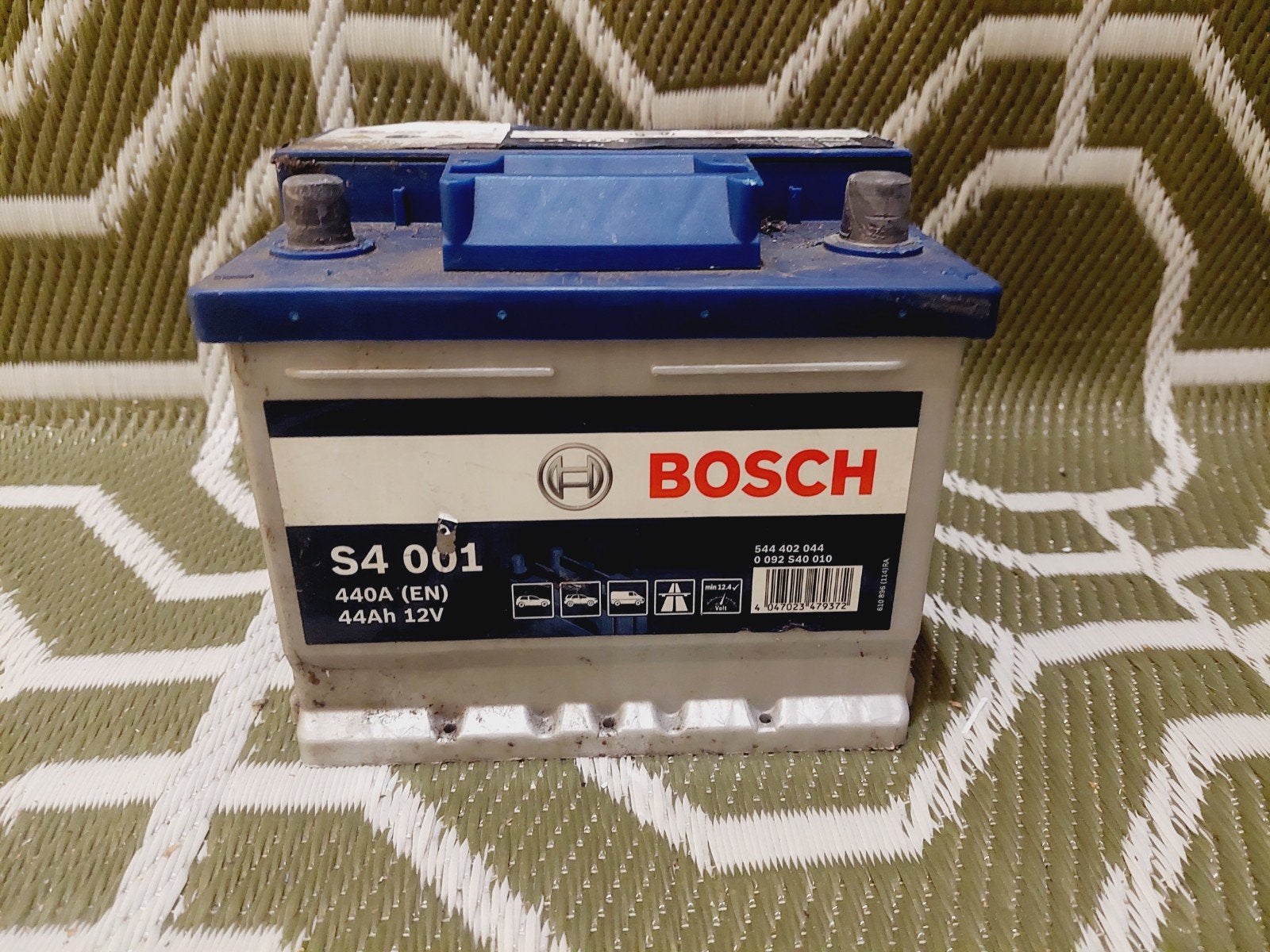 Bosch S4 001 Accu 44Ah 12V - Gebruikt, Gebruikt
