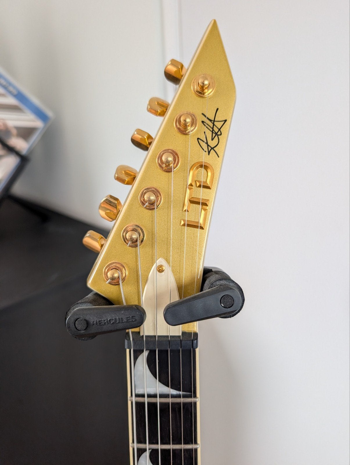 ESP LTD KH-V Gold, Ophalen, Zo goed als nieuw, Solid body, Overige merken