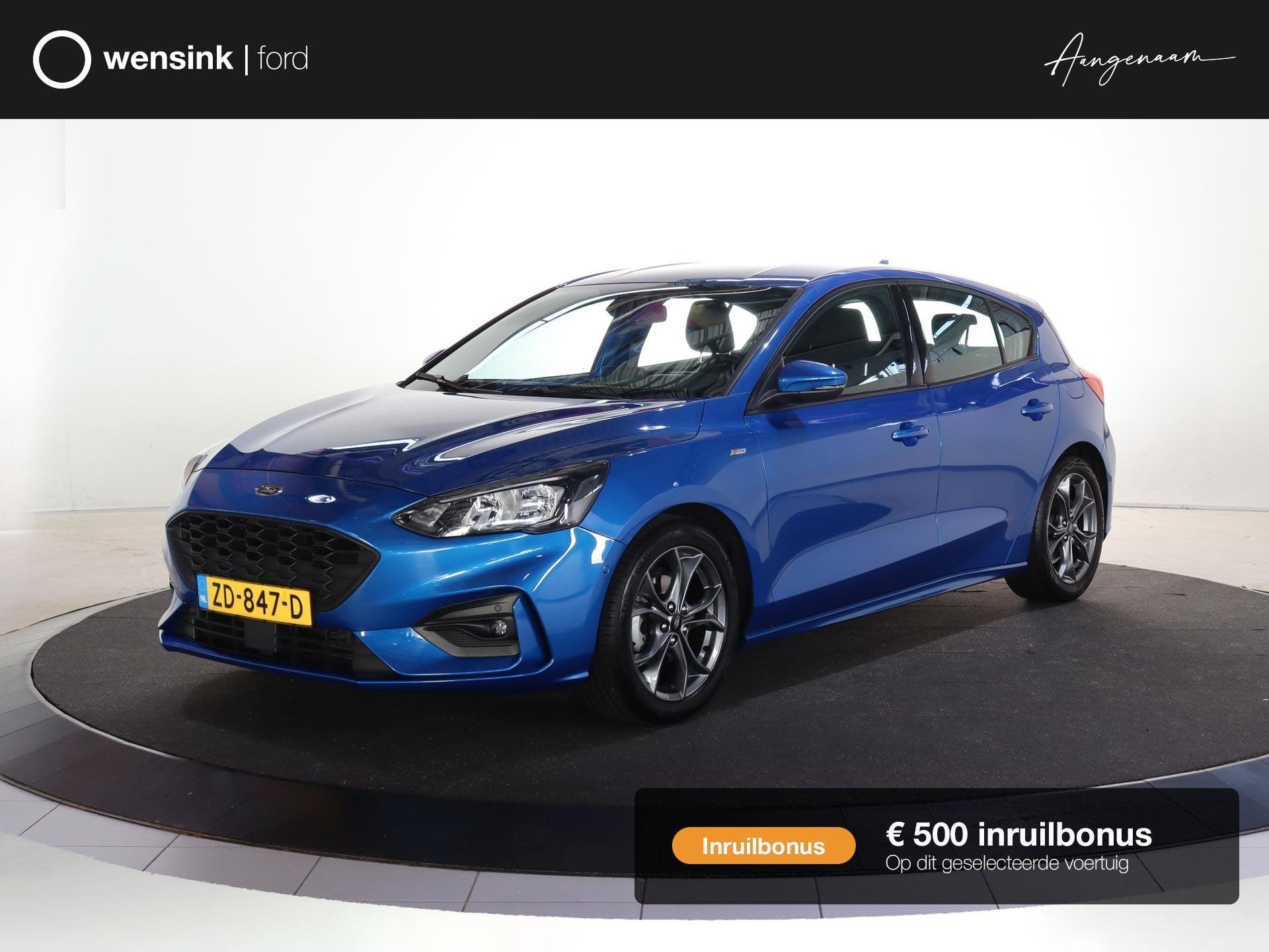 Ford Focus 1.0 EcoBoost ST Line Business | Navigatie | Parke, Auto's, Ford, Gebruikt, Euro 6, Lane Keeping Assist, Blauw