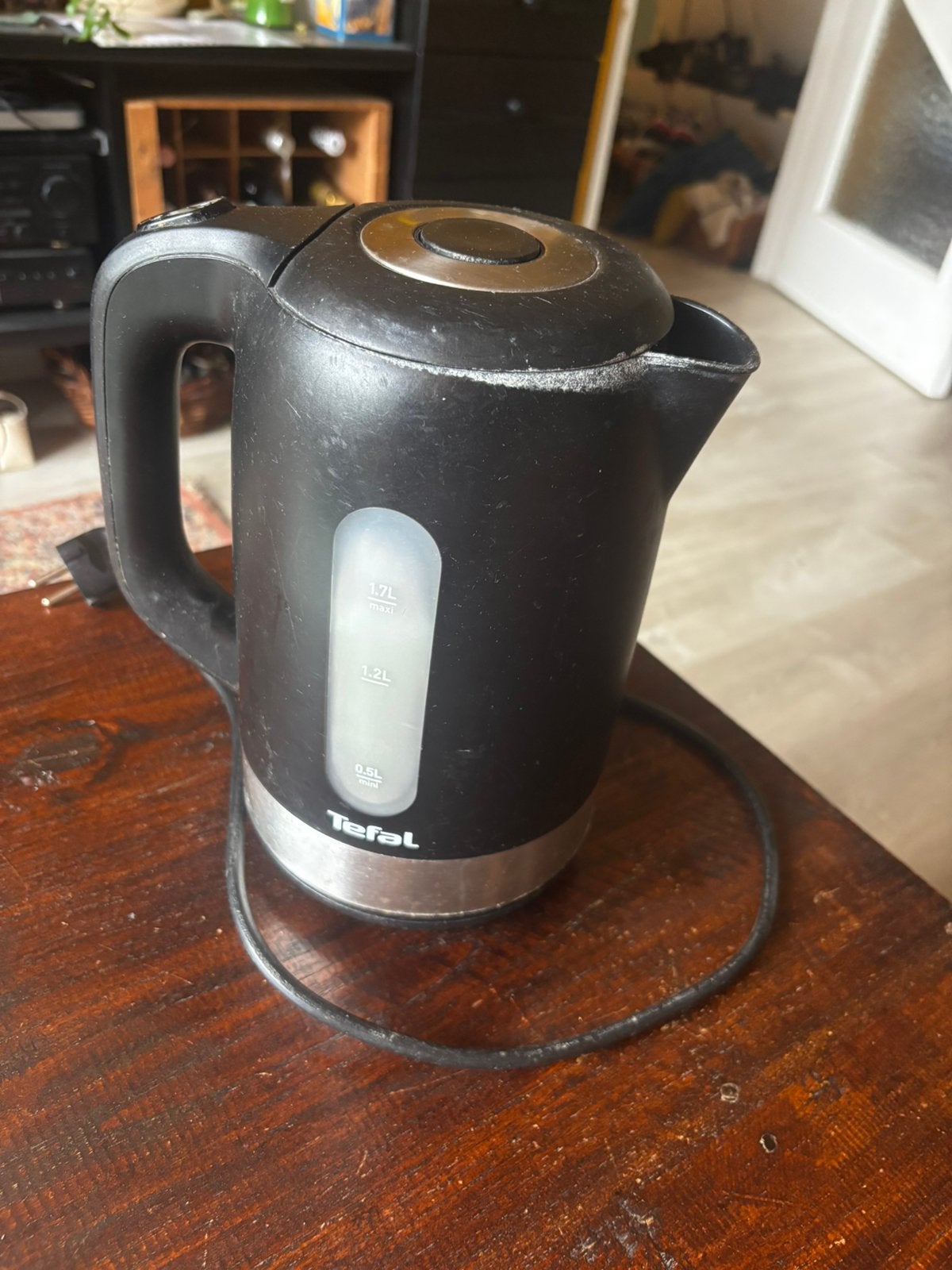 Waterkoker Tefal, 1 tot 2 liter, Ophalen of Verzenden, Gebruikt