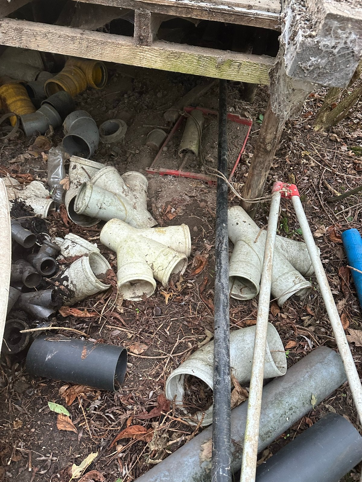 Diverse rioleringsbuizen, ringen en bevestigingsmaterialen, Afvoer, Gebruikt, Pvc, Ophalen of Verzenden