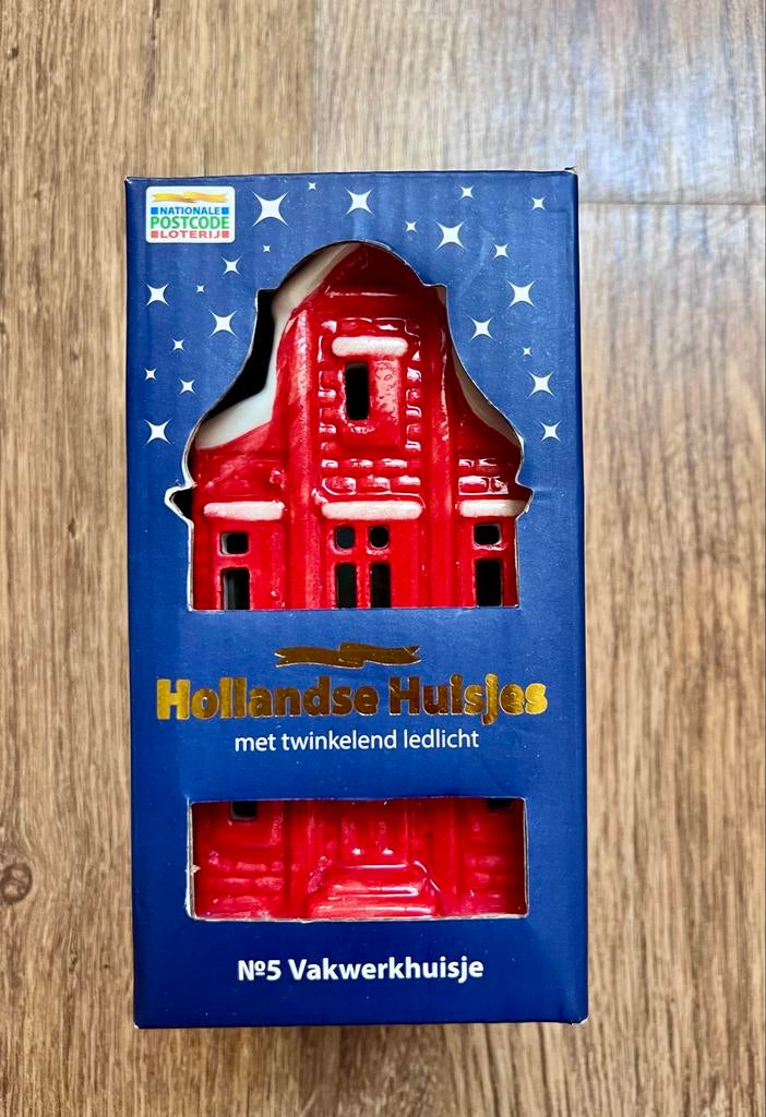Hollands Huisje No. 5 Vakwerkhuisje met LED-licht, Ophalen of Verzenden, Nieuw
