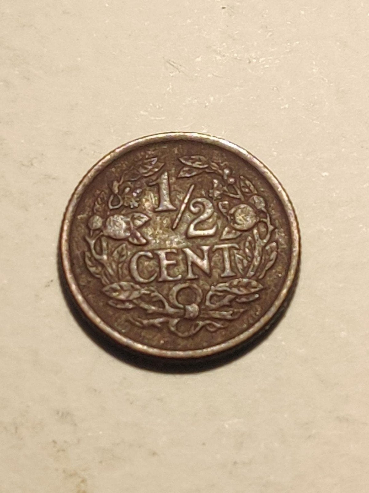 Nederland 1/2 Cent 1936 Koningin Wilhelmina, Ophalen of Verzenden, Koningin Wilhelmina, Overige waardes, Losse munt