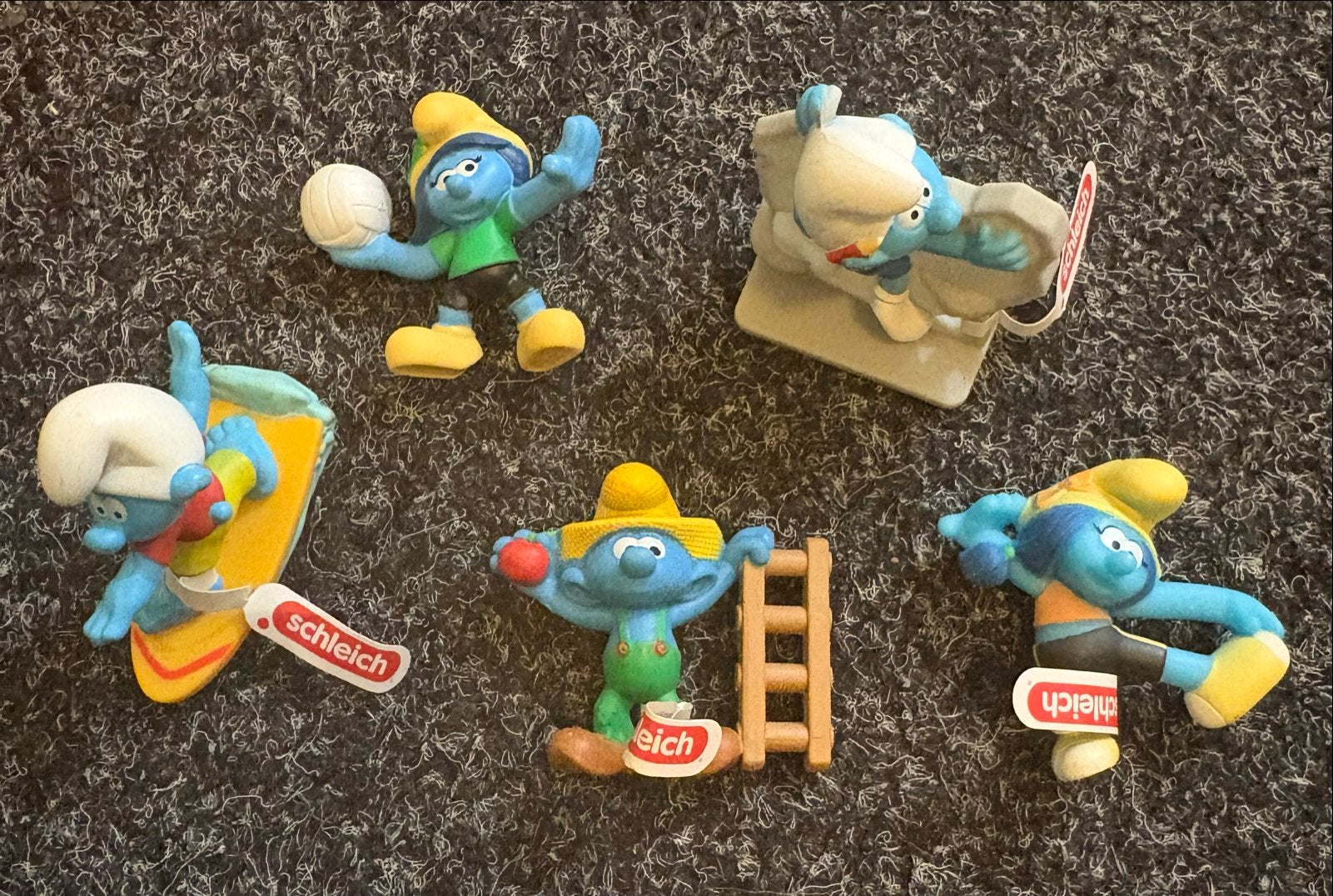 Diverse Smurfen figuren met accessoires, Verzamelen, Ophalen of Verzenden, Gebruikt, Verschillende Smurfen, Poppetje, Figuurtje of Knuffel