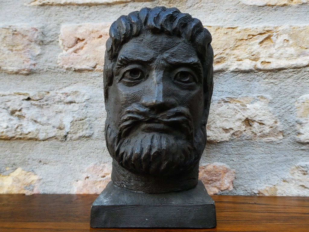 Beeld van de Romeinse God Janus / Januskop, Ophalen of Verzenden