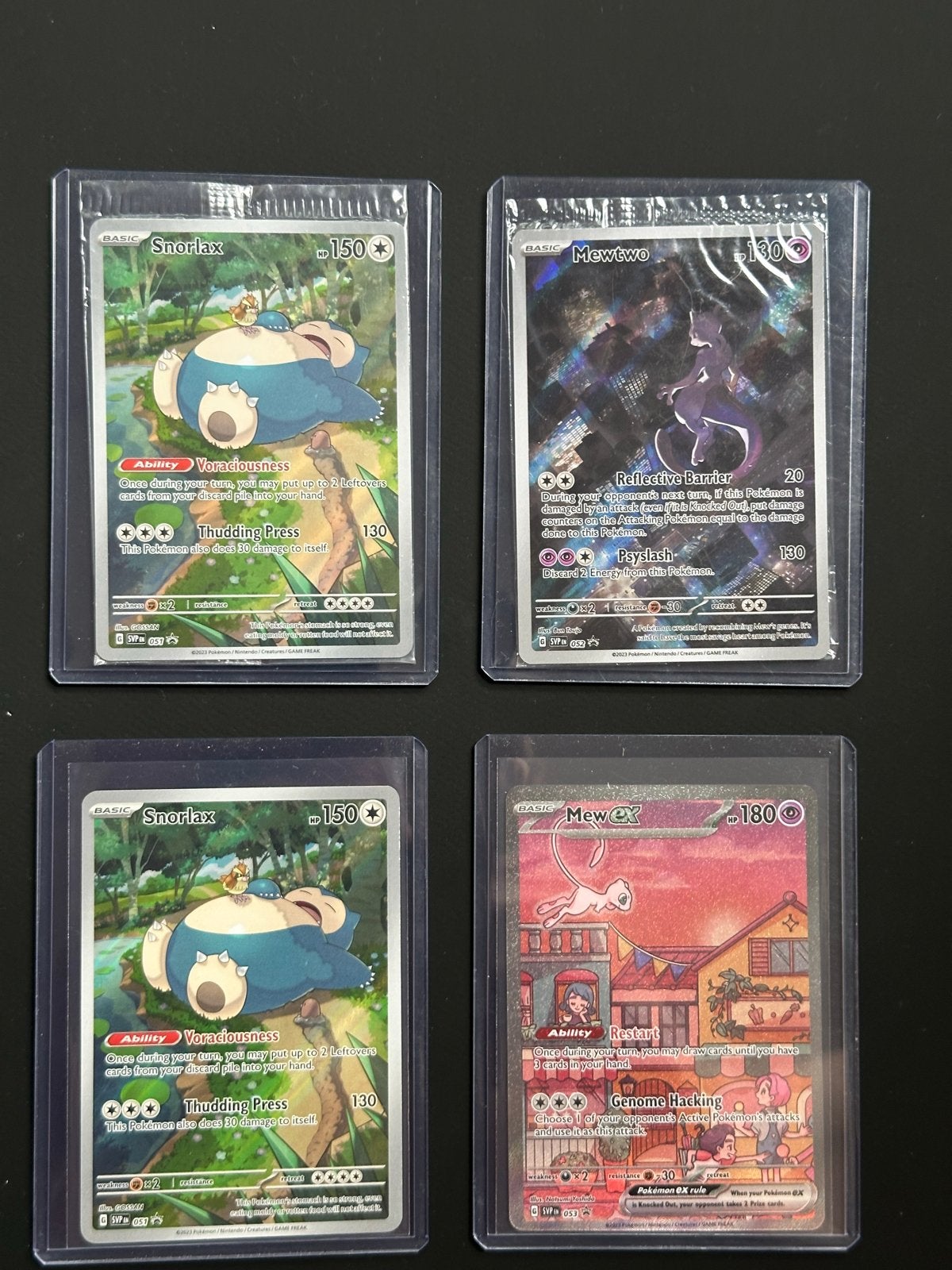Snorlax, Mewtwo, Mew ex, Ophalen, Zo goed als nieuw, Meerdere kaarten