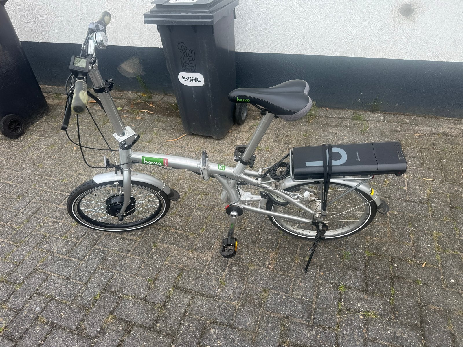 Beixo elektrische Vouwfiets 20 inch - Zilver, Gebruikt, Minder dan 47 cm, 50 km per accu of meer, Ophalen