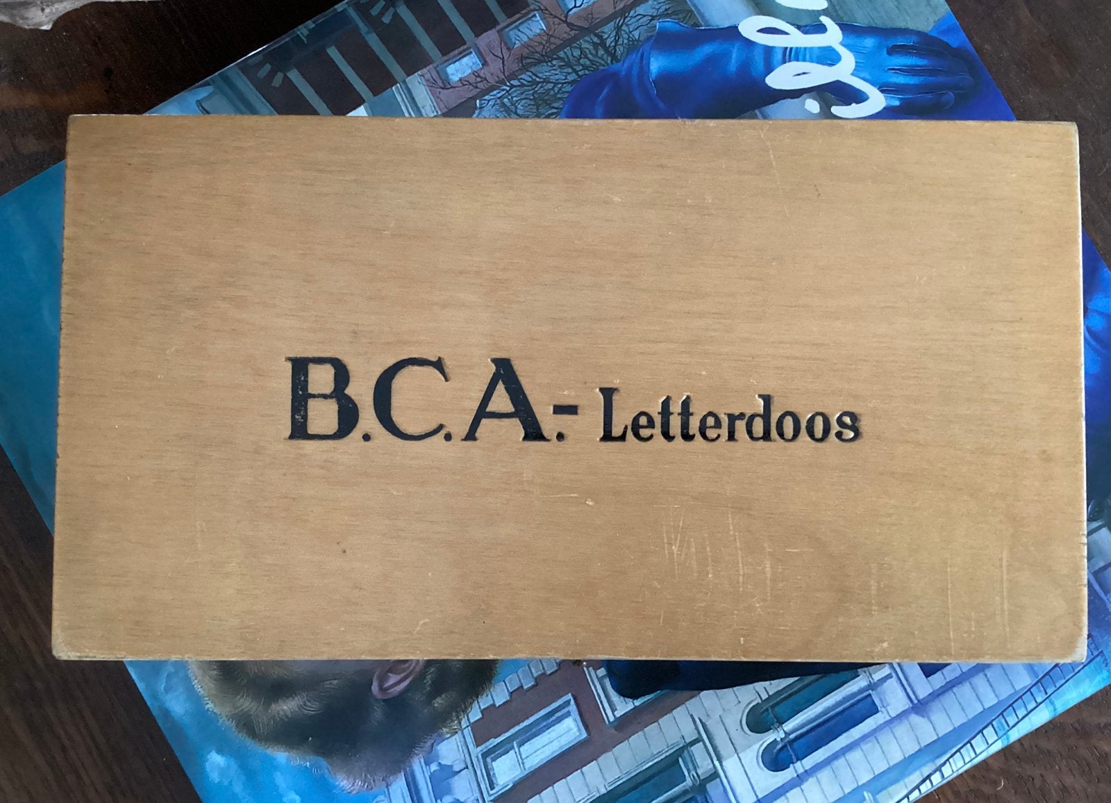 Vintage letterdoos B.C.A., Ophalen