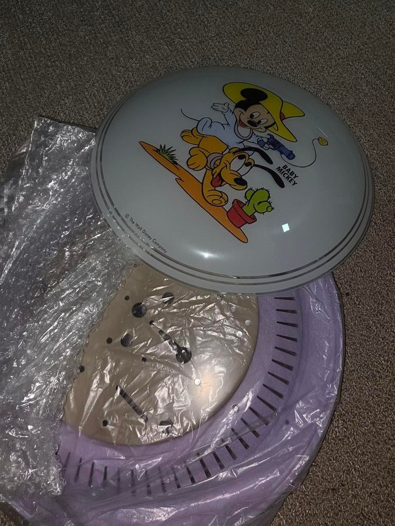 Baby Mickey & Pluto Plafondlamp - Nieuw in verpakking, Ophalen of Verzenden, Nieuw, Overige materialen, Kinderkamer, Disney, Cartoon