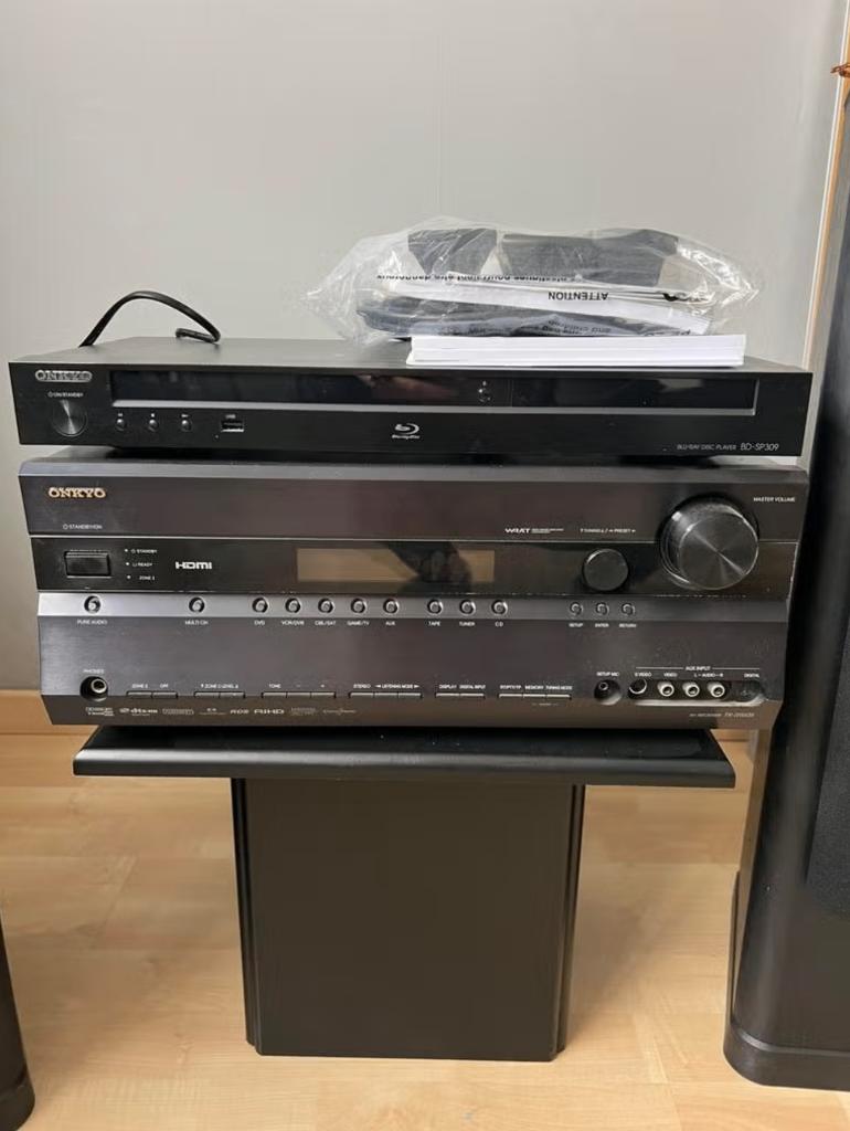 Onkyo TX-SR605 Versterker, Audio, Tv en Foto, Versterkers en Receivers, Ophalen, Zo goed als nieuw, 60 tot 120 watt, Onkyo