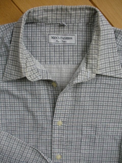 MEN'S FASHION bloes grijs ruit maat XL, Nieuw, Ophalen of Verzenden, Men's Fashion, Grijs