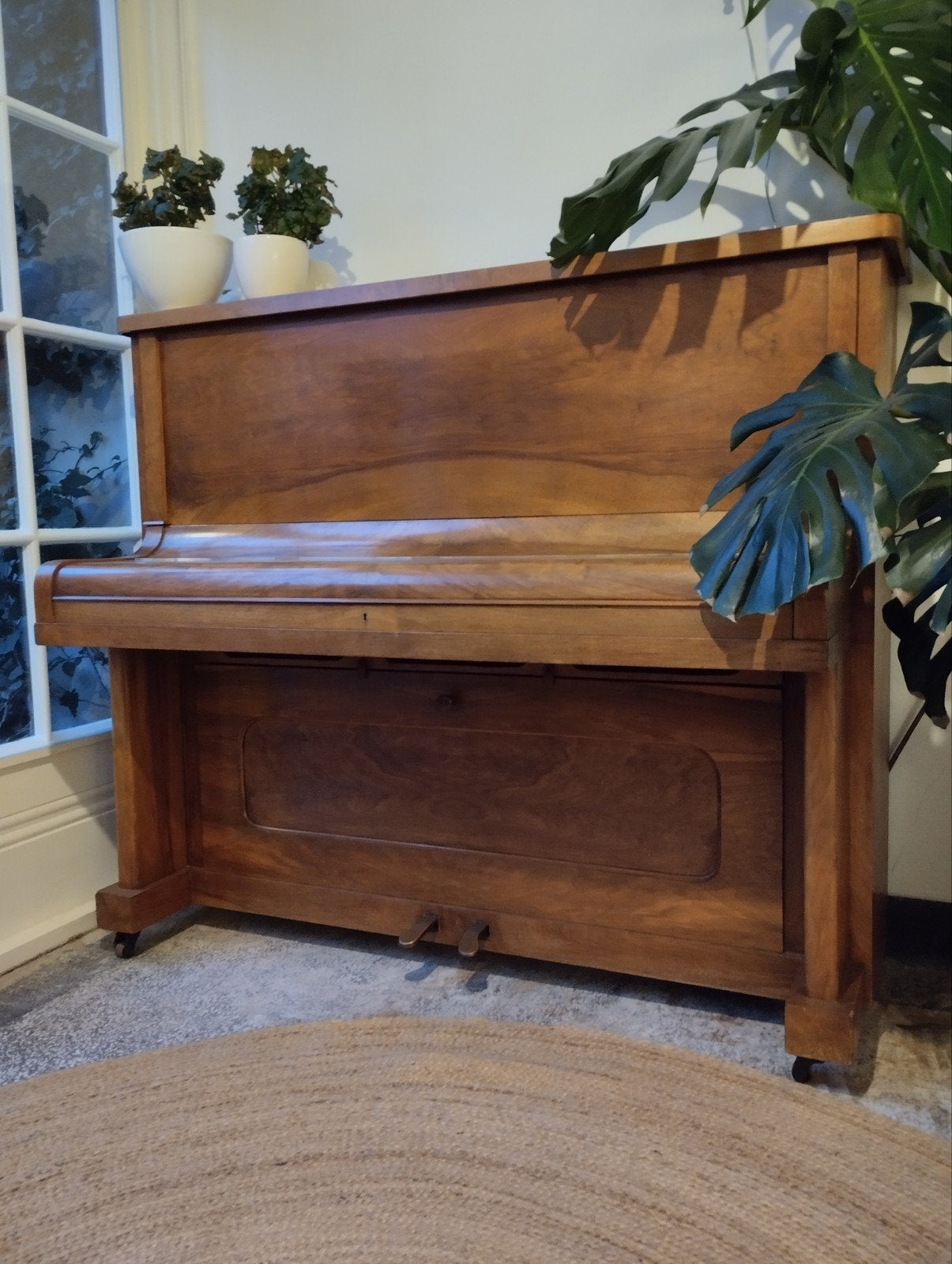 Antieke Zimmermann Piano - Leipziger Pianofortefabrik, Ophalen, Gebruikt