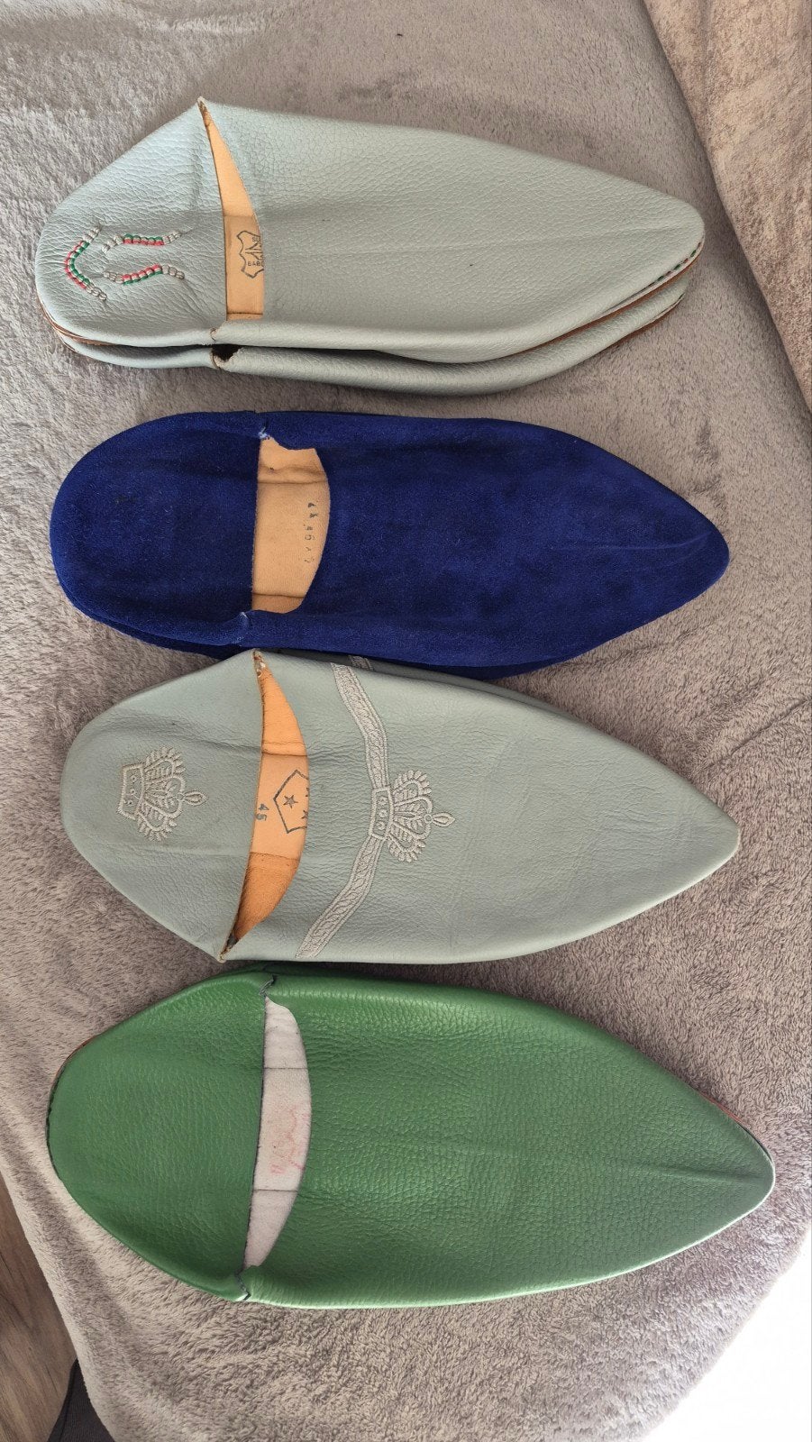 Marokkaanse leer pantoffels - Diverse Kleuren en Maten, Kleding | Heren, Ophalen, Zo goed als nieuw, Overige kleuren, Pantoffels of Sloffen