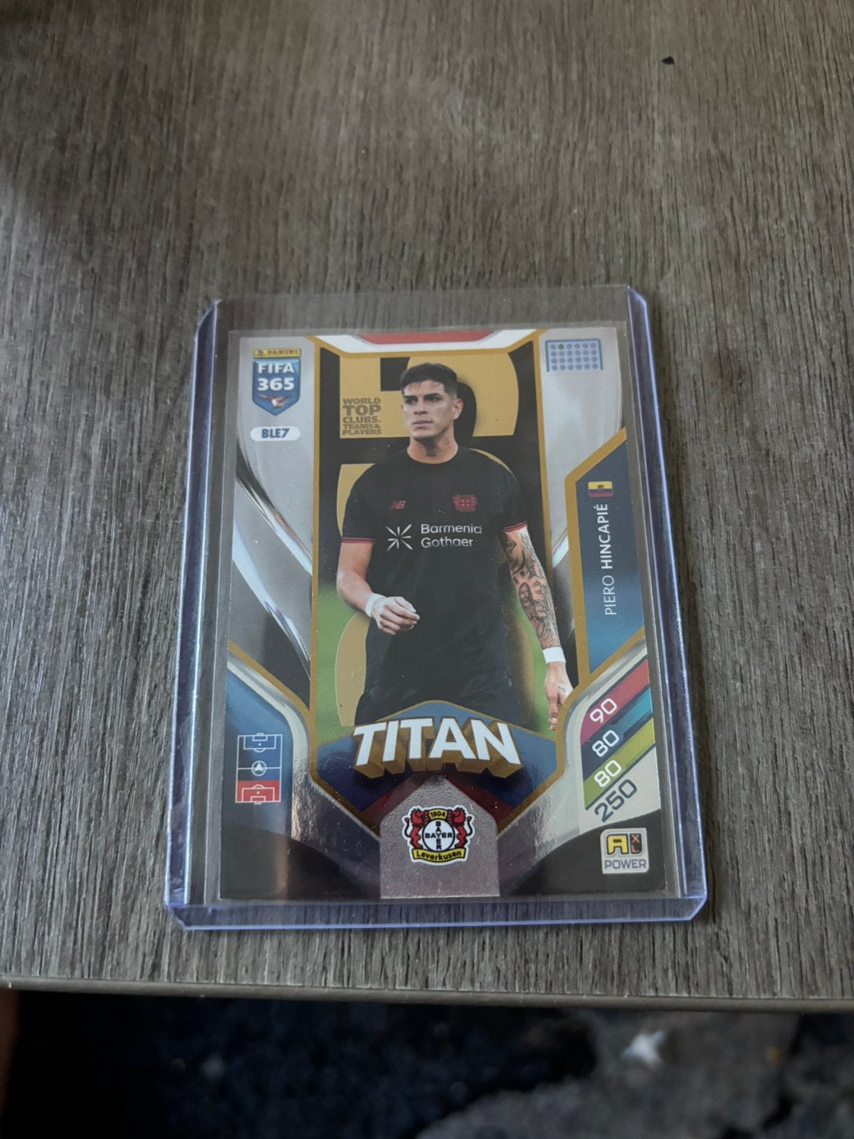 Fifa 365 Panini Titan  Piero Hincapie, Ophalen of Verzenden, Zo goed als nieuw, Buitenlandse clubs, Spelerskaart