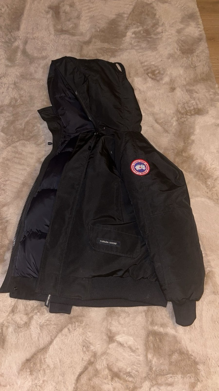 Canada goose bomberjack, Verzenden, Zo goed als nieuw, Zwart