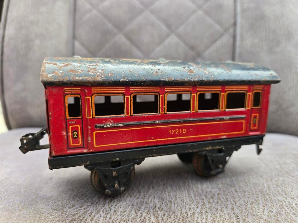 Märklin passagierswagon nr. 17210 - 2e klasse (ca. 1930), Hobby en Vrije tijd, Modeltreinen | H0, Wisselstroom, Gebruikt, Wagon
