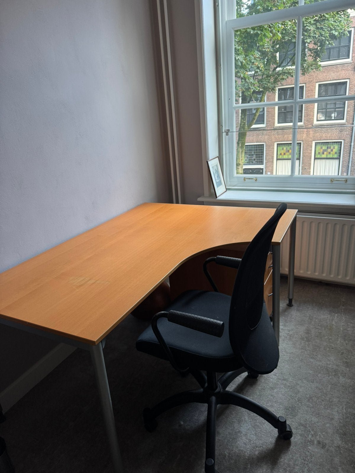 Groot en stevig bureau, Ophalen, Demontabel, 160 cm, Gebruikt