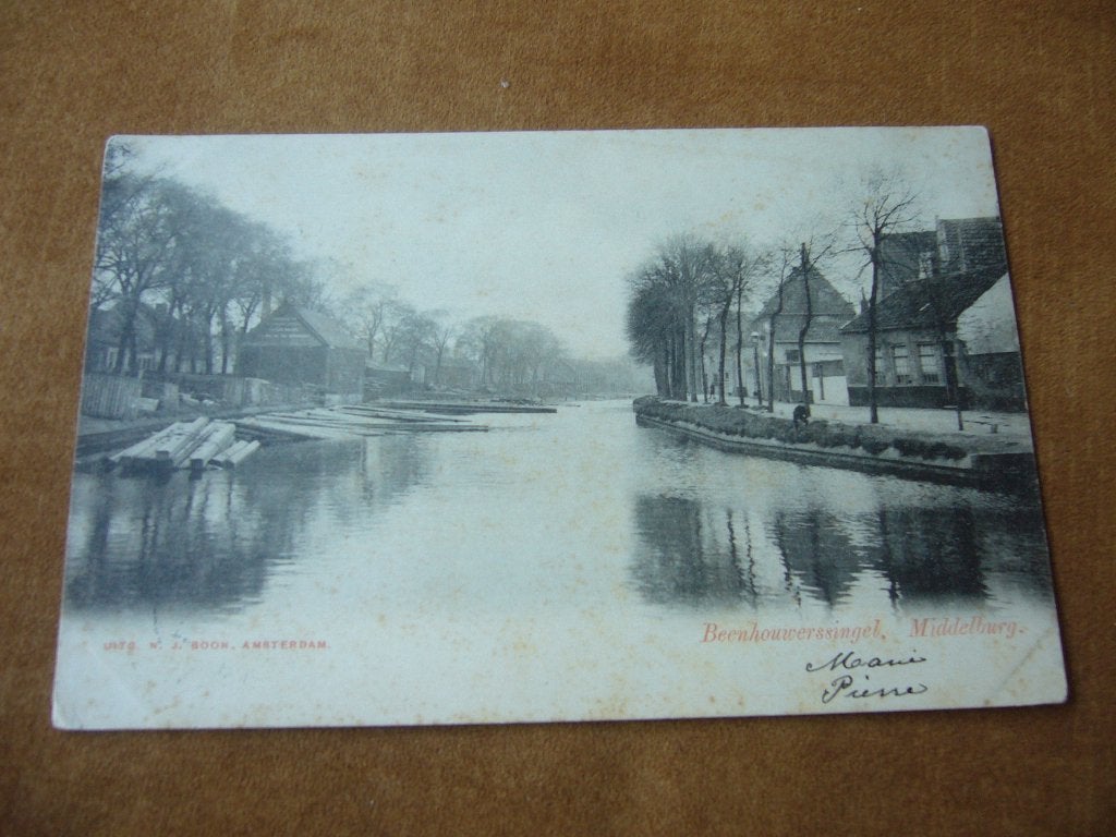 MIDDELBURG  =  BEENHOUWERSSINGEL  BRIEFKAART 1903, Ophalen of Verzenden, Voor 1920, Gelopen, Zeeland
