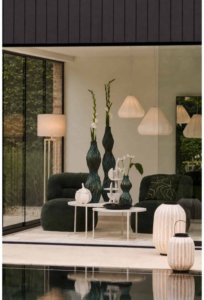 Light & Living Vierkant Vloerlamp Mace 30x30x140  cm Crème, Huis en Inrichting, Lampen | Vloerlampen, Ophalen, 100 tot 150 cm