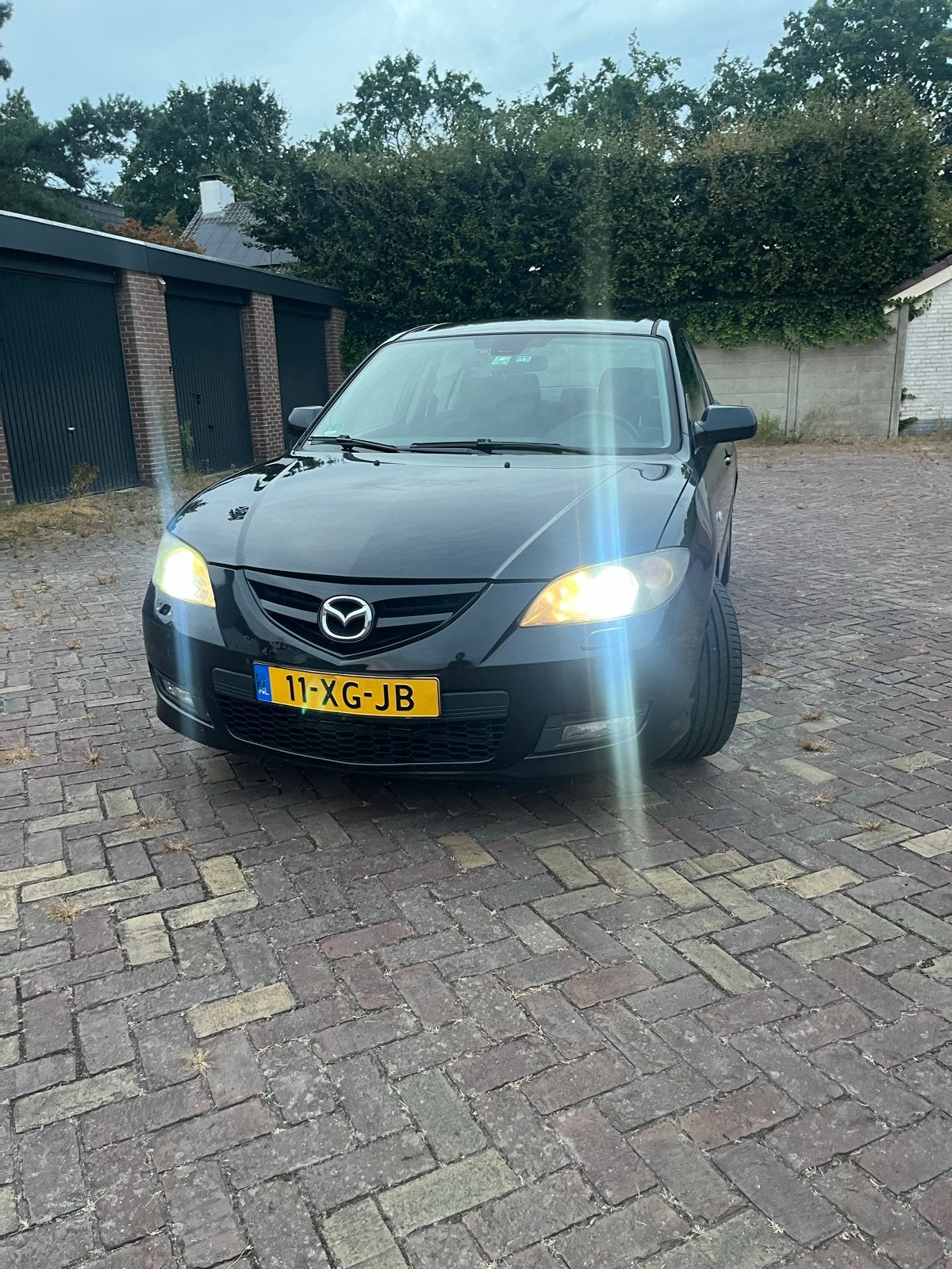 Mazda 3 2.0 Sedan 2007 Zwart, 4 cilinders, Zwart, Origineel Nederlands, Handgeschakeld