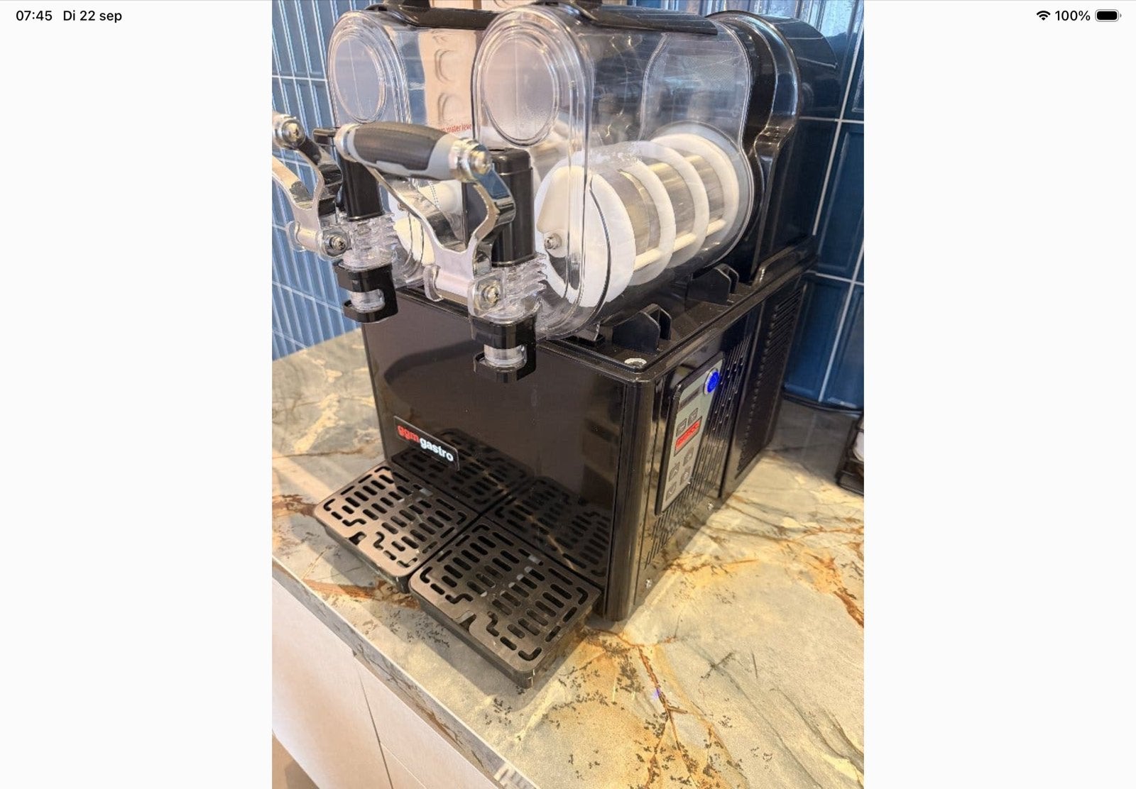 Slush puppy machine (2x3L) met defect, Ophalen, Niet werkend