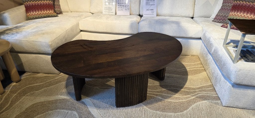 Firenze salontafel 125, boonvorm, Brown Walnoot SHOWMODEL, Huis en Inrichting, Tafels | Salontafels, Ophalen, 100 tot 150 cm, Bornsestraat 31